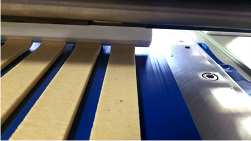 Extruding of Kaju Katli Mass on OKA Extruder