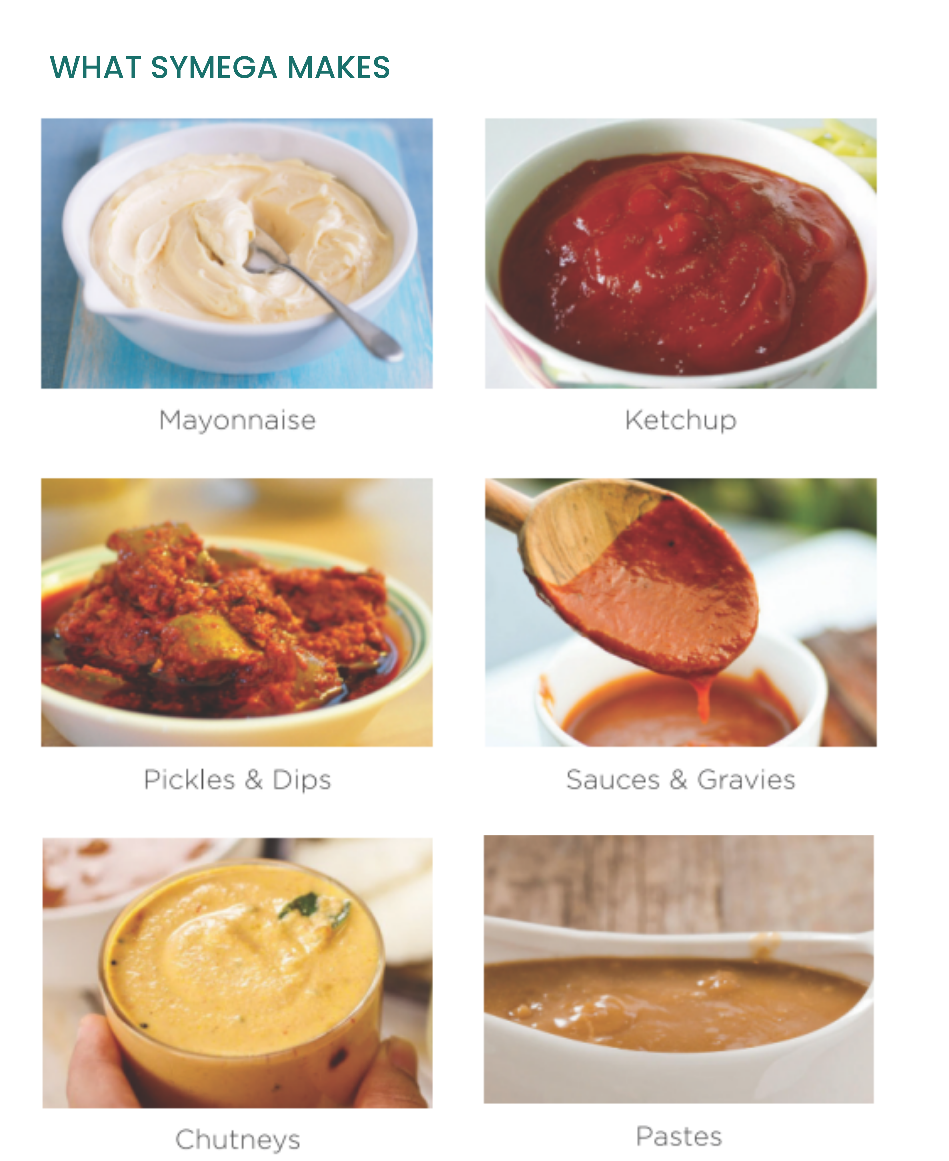 Liquid food products such as sauces mayonnaise and gravies